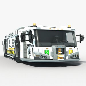3D Aircraft Towing Tractor Truck Type-A
