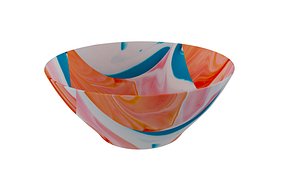 Bowl in Orange Texture 3D model