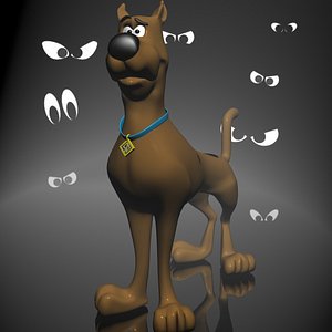 scooby-doo character toon rigged 3ds