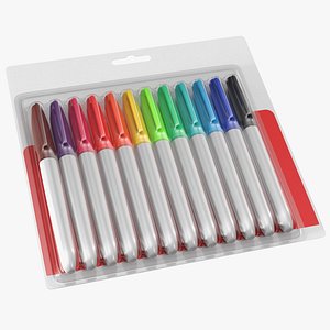 Permanent Markers 12 Assorted Colors