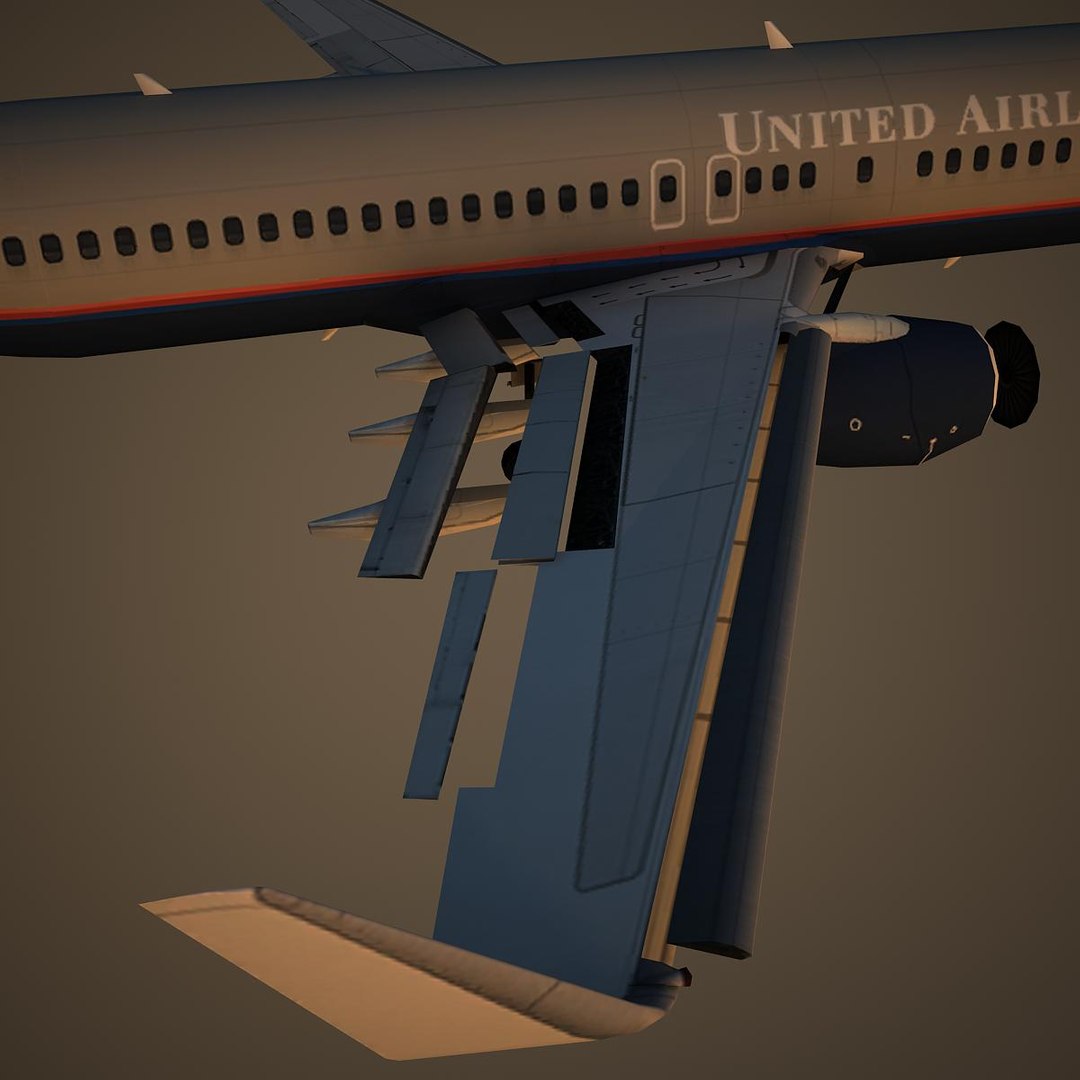 Boeing 737-800 Ual 3d Max
