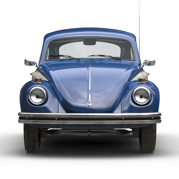 3d model volkswagen beetle 1966 blue