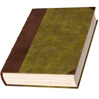 Hardback Book Elven Text Green Rigged for Maya