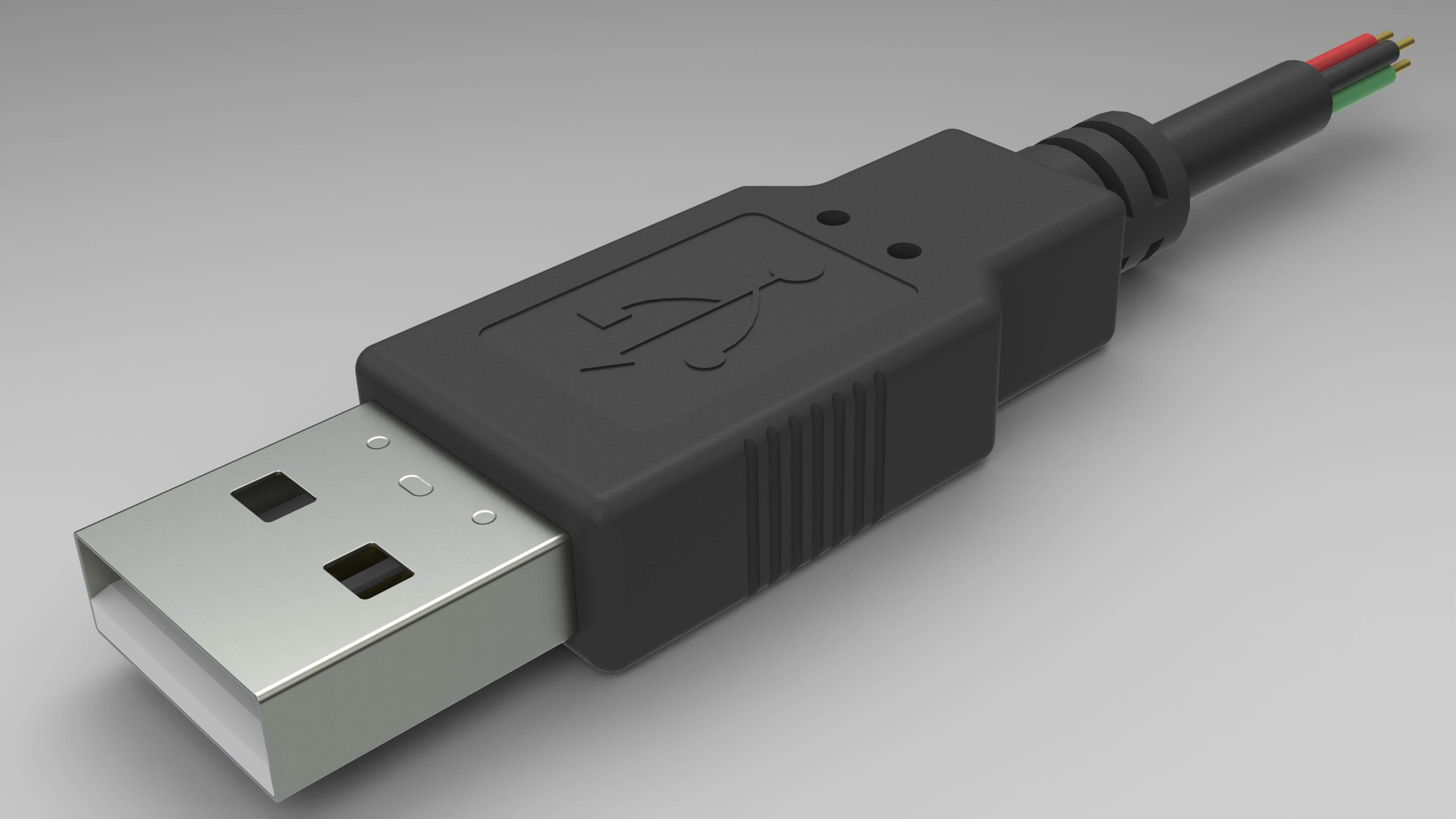 USB插头（A型 - 公头）3D模型 - TurboSquid 1088689