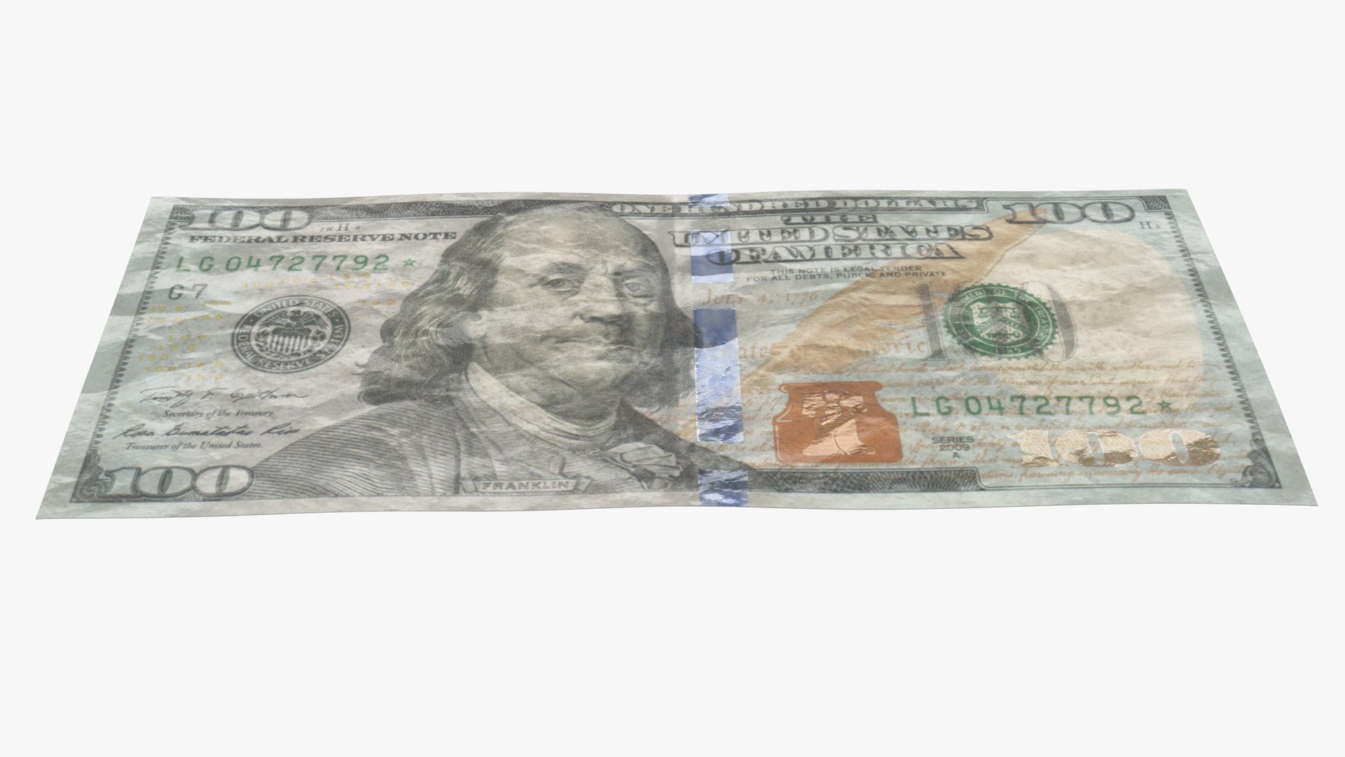 Dollar Bill Crumpled 3D - TurboSquid 1595101