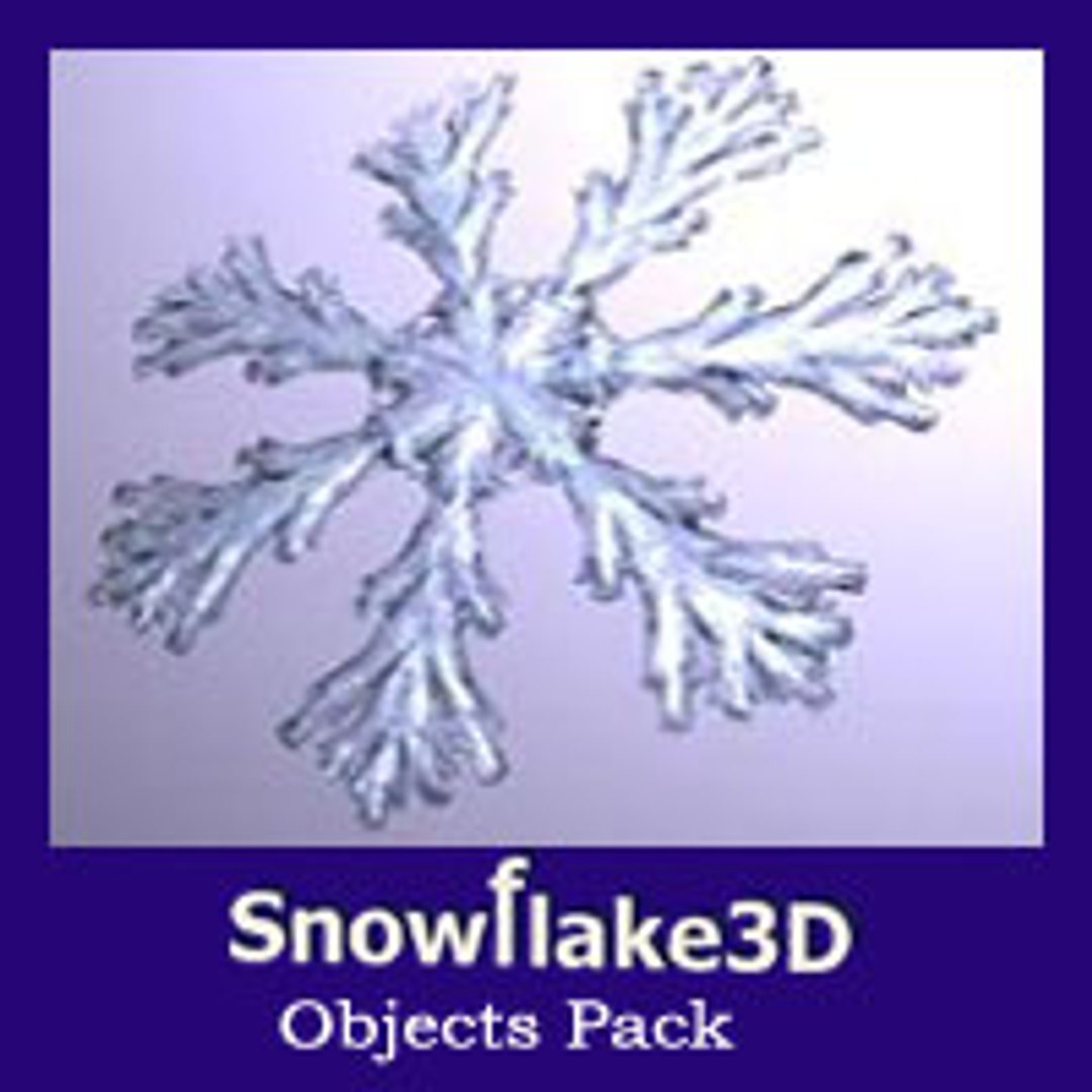 3D SnowFlake3D - TurboSquid 1778090
