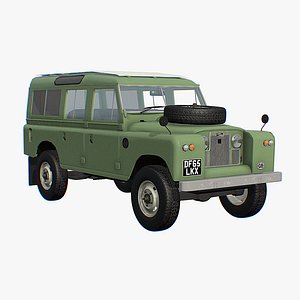 3D 1960s Land Rover Defender 110