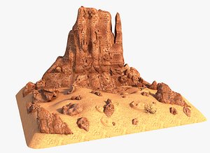 3D rock canyon