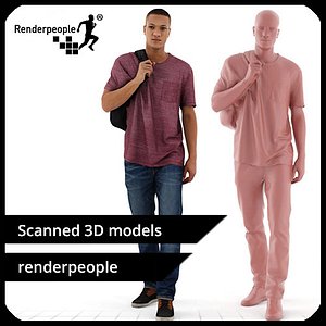 3d model photorealistic human ramon 0386