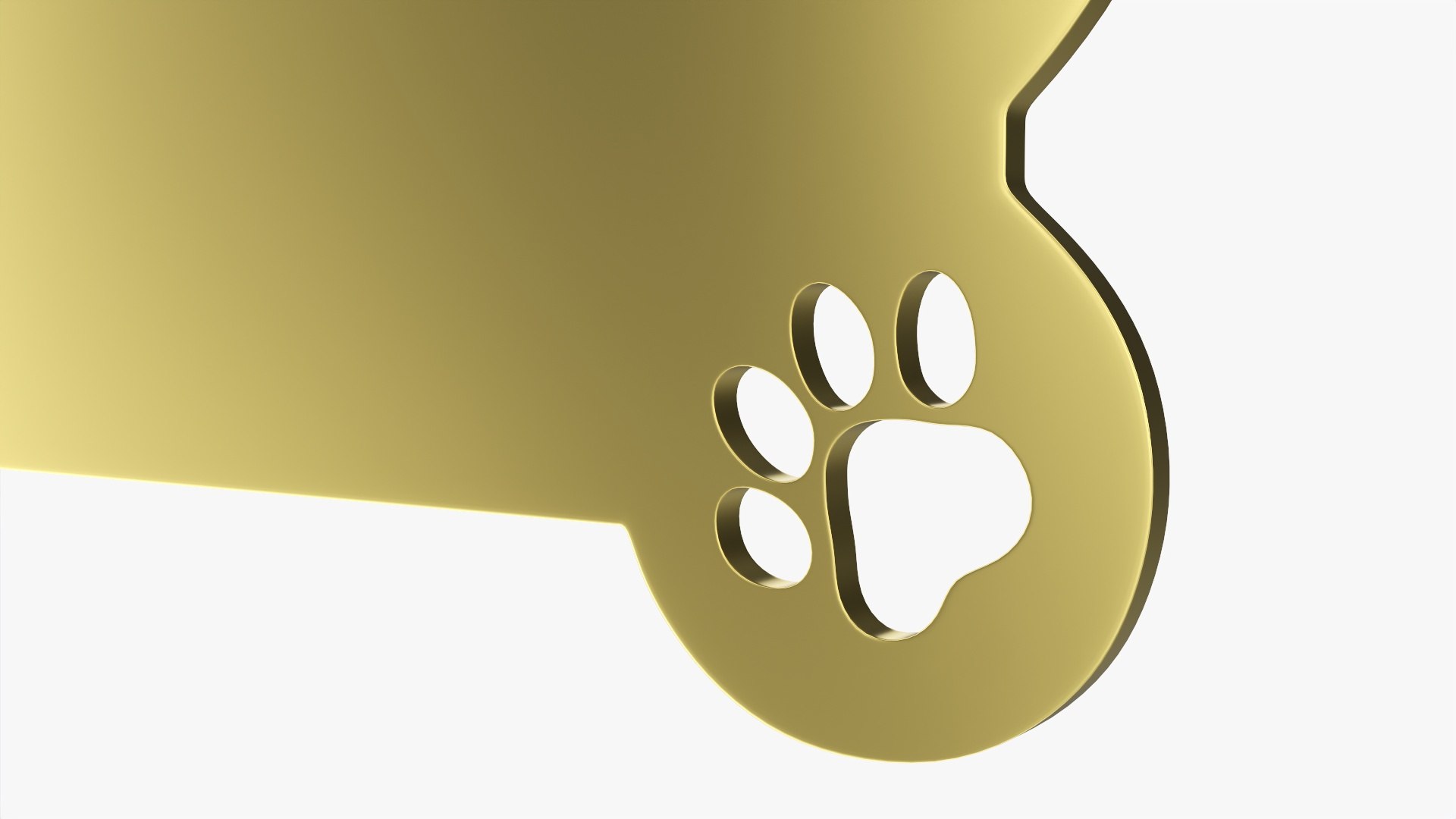 Collar Pet ID Tag Steel Brass 3D Model TurboSquid 1876989