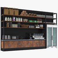 Industrial Café Shelves