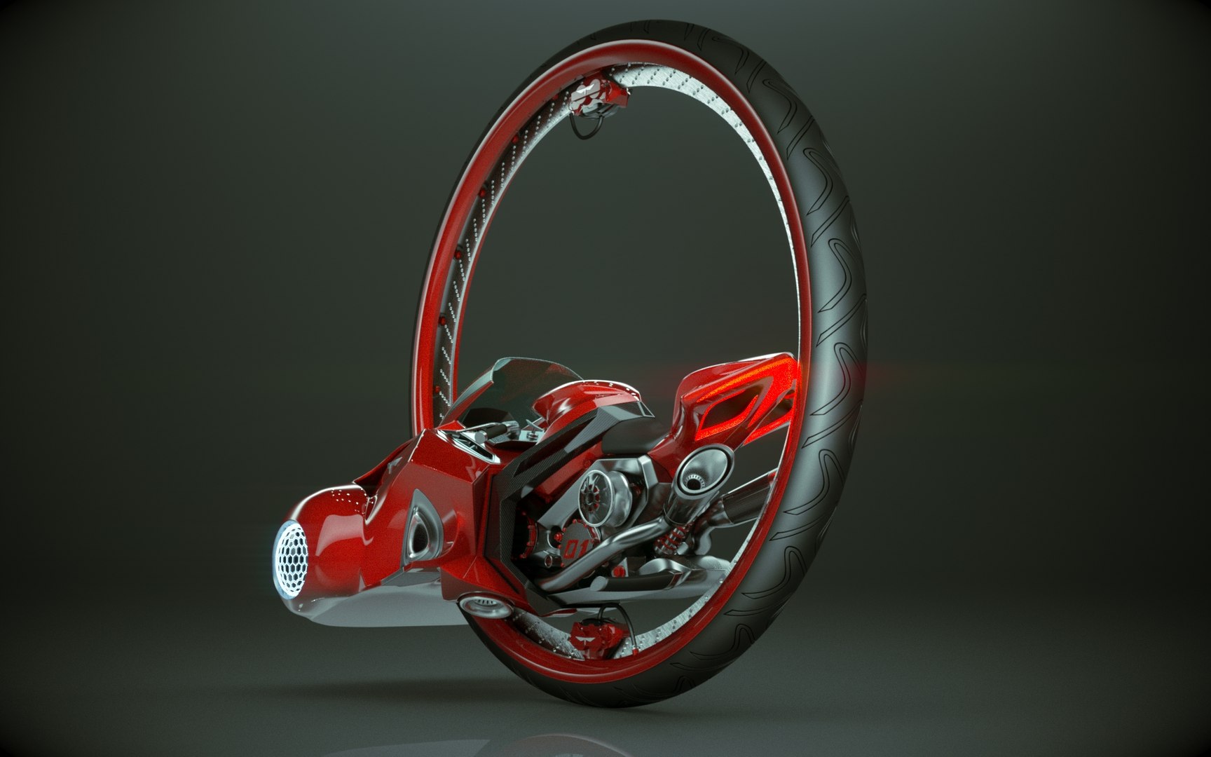 3D Monocycle 11 Model - TurboSquid 1982163