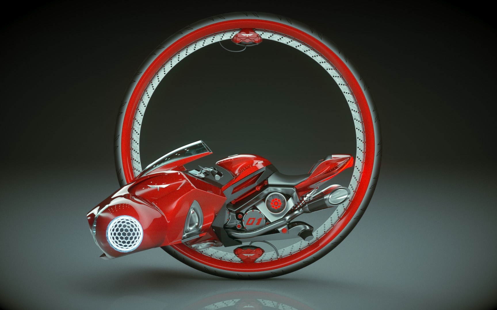 3D Monocycle 11 Model - TurboSquid 1982163