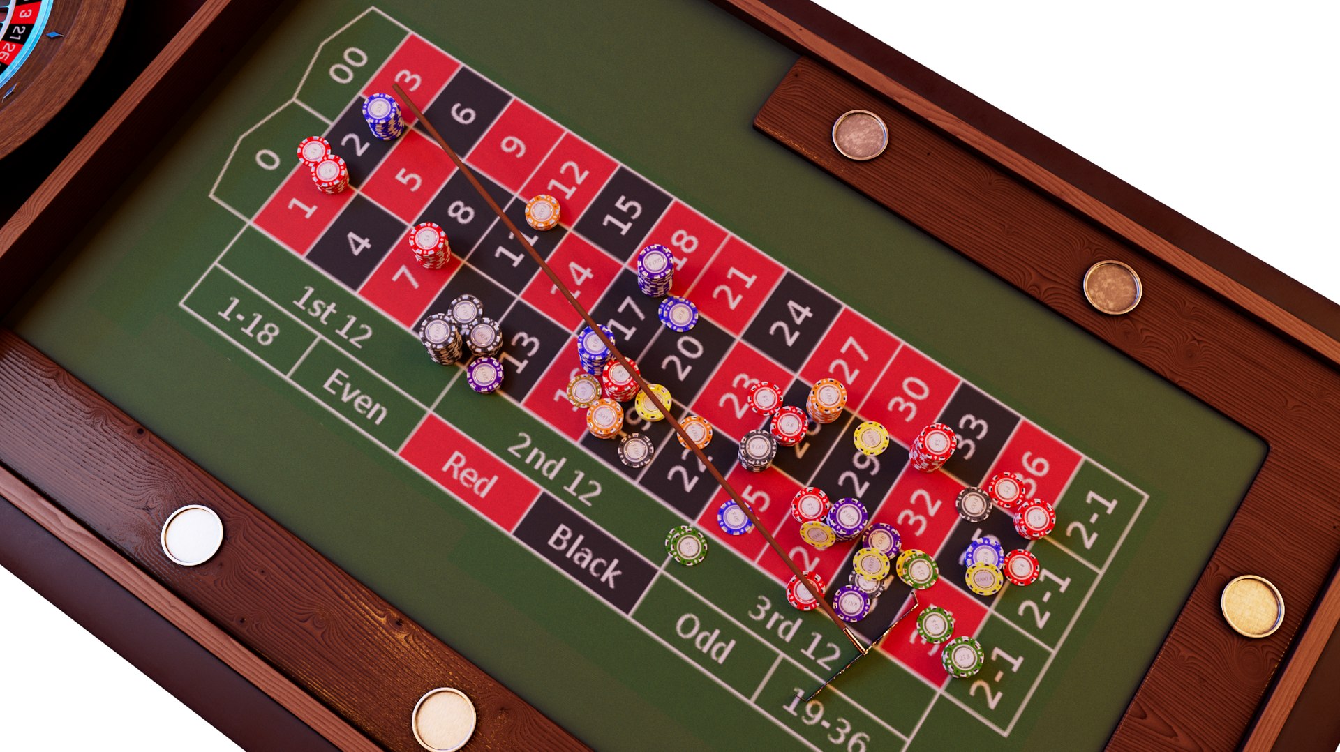 3D American Roulette 8k - TurboSquid 2236362