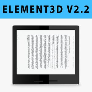 E3D - New Amazon Kindle Oasis 2017 3D model