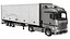 Box Semi Trailer with Truck