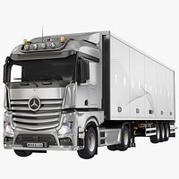 Box Semi Trailer with Truck
