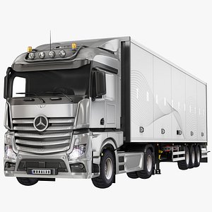Box Semi Trailer with Truck