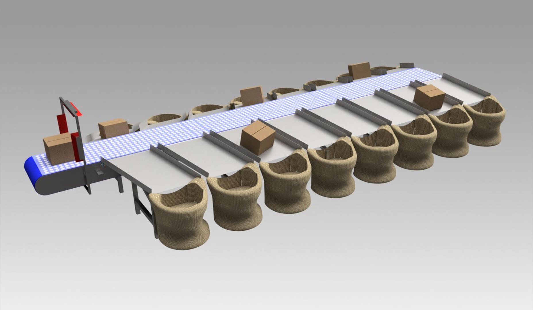 3D Model Conveyor - TurboSquid 1369296