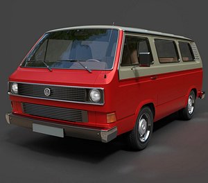 T3 Classic Transporter Van - High-Poly 3D Model