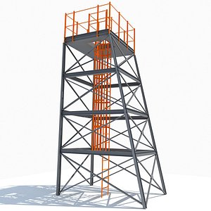 industrial tower 3d model
