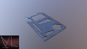 multitool card multi 3D model