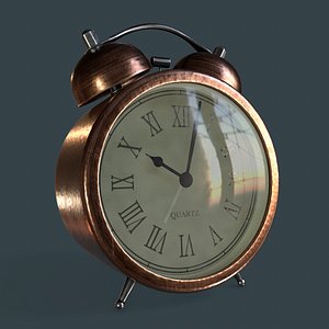 3D vintage alarm model