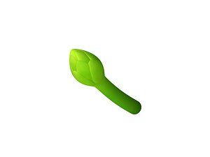 asparagus vegetable food 3D