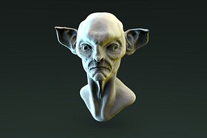 3D goblin bust model