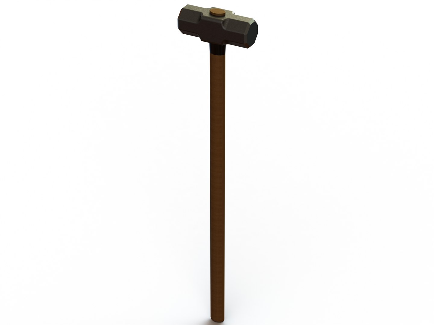3D Sledge Hammer with Wooden Handle model - TurboSquid 2176729