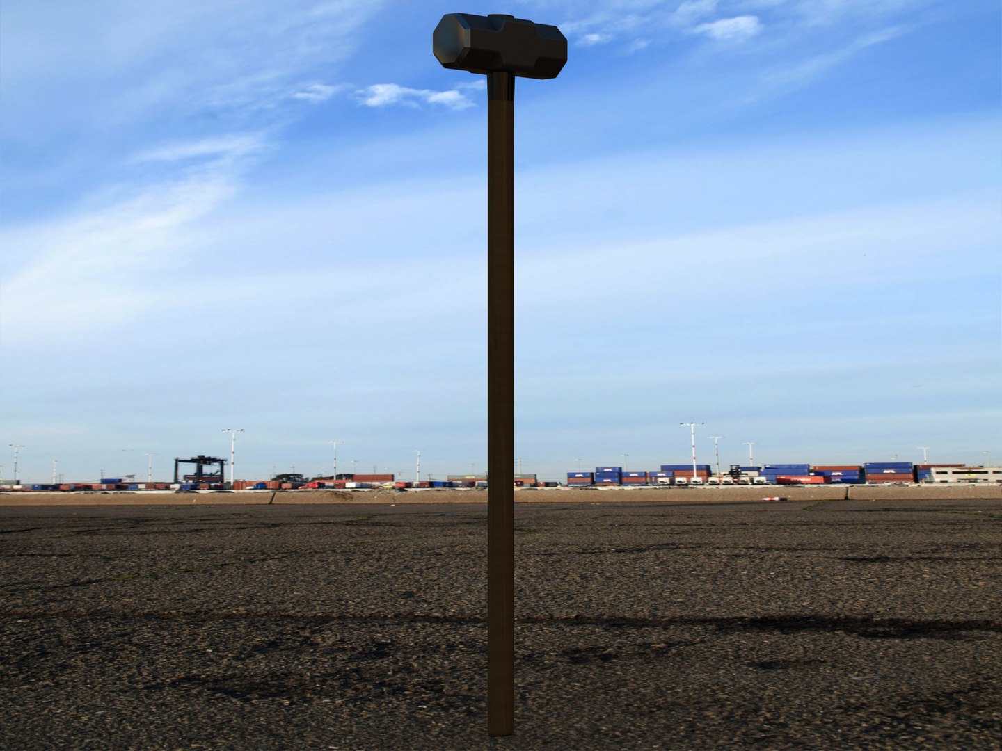 3D Sledge Hammer with Wooden Handle model - TurboSquid 2176729