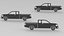 Car Silhouettes Collection 3D model