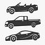 Car Silhouettes Collection 3D model