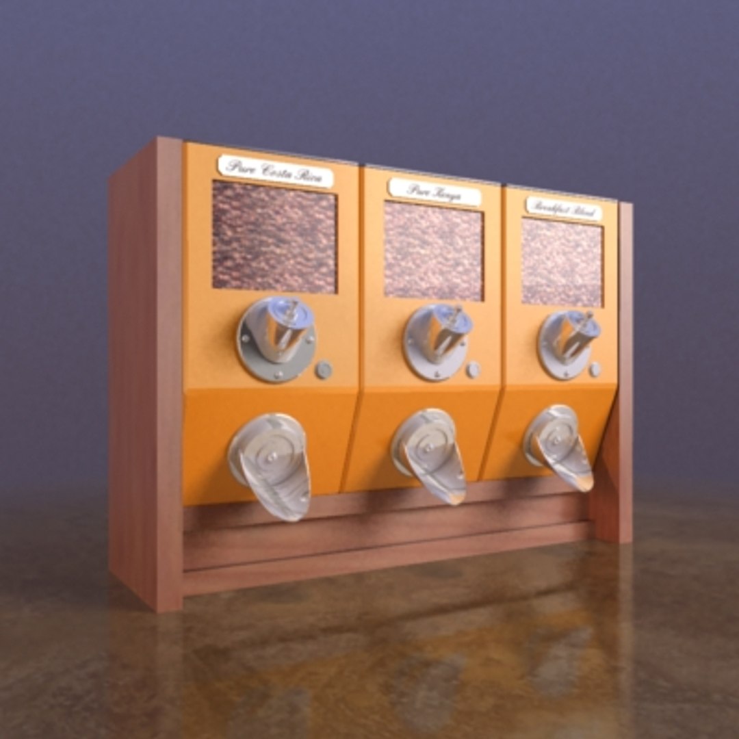 Coffee Shop Clutter 3d Model
