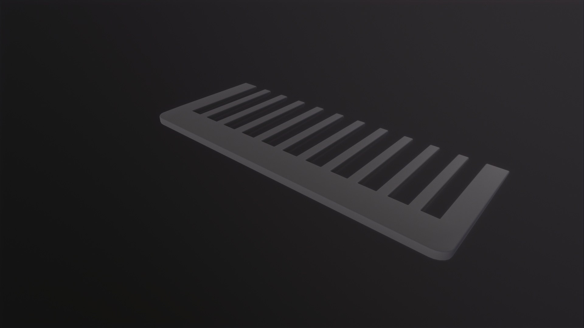 Wide Tooth Comb Model - TurboSquid 2134227