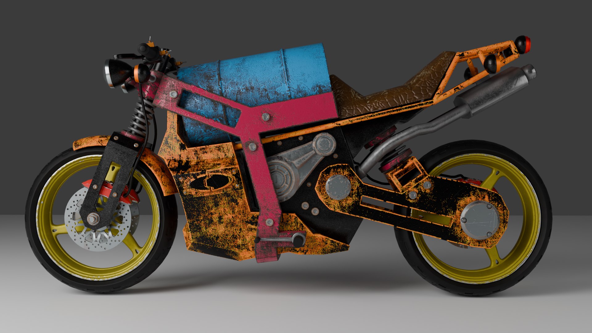 Apocalypse doomsday motorcycle 3D model 3D model - TurboSquid 2183587