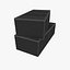 3D model army wooden crate c