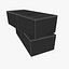 3D model army wooden crate c