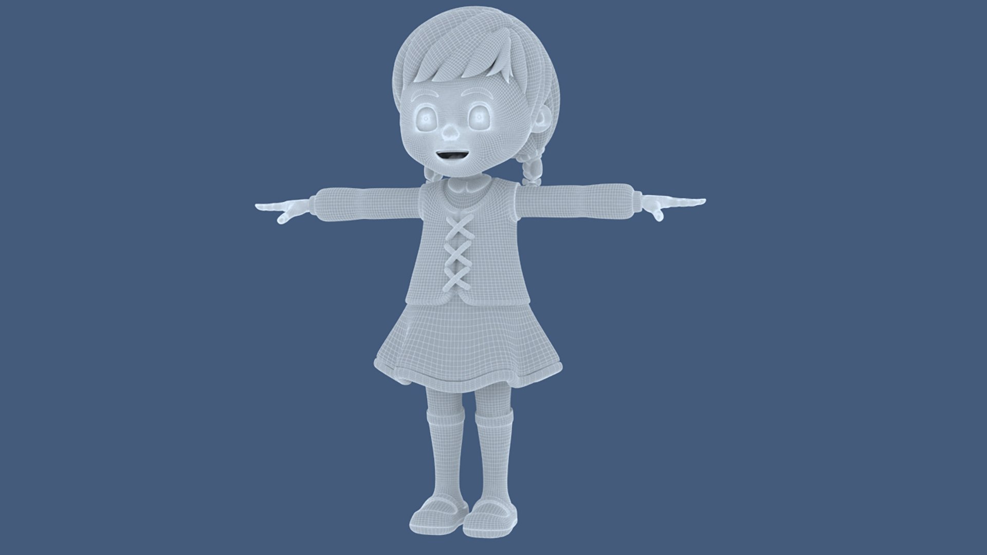 Girl Child Rigged 3D Model - TurboSquid 2166604