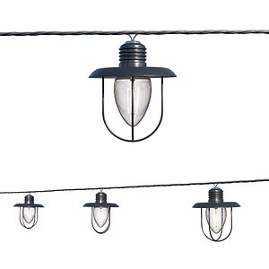String Lights Edison Lamps model