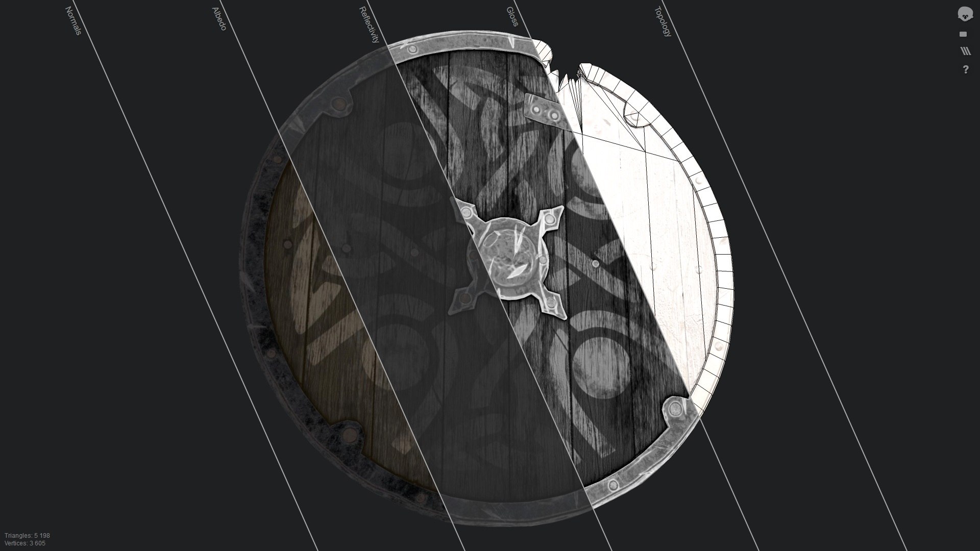 worn shield 3D model https://p.turbosquid.com/ts-thumb/9Q/Tuzc6C/6oK9C1lI/5/jpg/1542533499/1920x1080/fit_q87/fa1731c416e9a6b64f73c4aff9900ad18d8651ac/5.jpg