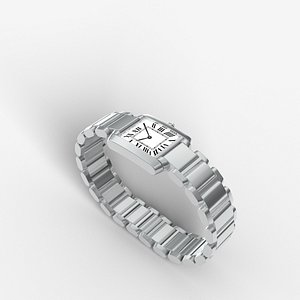 watch fashionable lady 3D model
