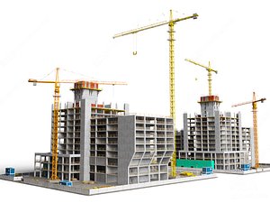 Under Construction Scene building site construction site