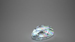 3d diamond pear model