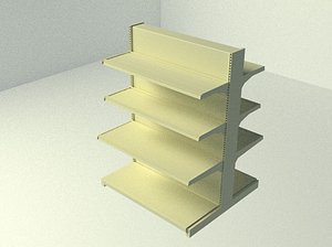 3ds max supermarket shelf