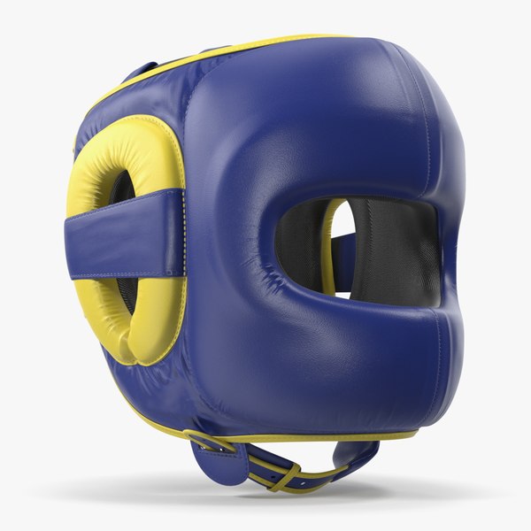 3D Boxing Headdress for Face Protection Blue TurboSquid 1980629
