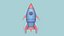 08 Cartoon Spaceship Collection - Spacecraft Vehicle SciFi 3D model