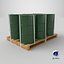 Green Barrels with Pallet