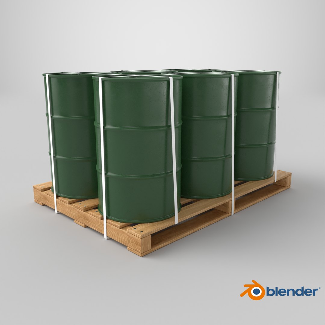 3D model Green Barrels with Pallet https://p.turbosquid.com/ts-thumb/9Q/h8bfvn/Uw/stemcell_blender_cycles_render/png/1710856128/1920x1080/fit_q87/eec4ff43cc4fe7b9bffac72a91c6896c52445b3b/stemcell_blender_cycles_render.jpg