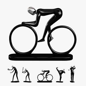 Sports Sculptures Decorative set model